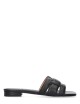 HOLLY FLAT SANDALS BLACK