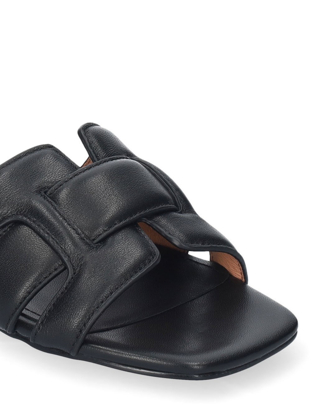 Sandalo basso HOLLY in pelle nero