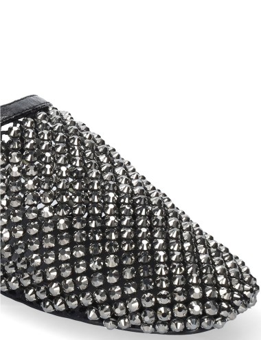 Mules JAY con brillantini neri