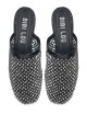 Mules JAY con brillantini neri