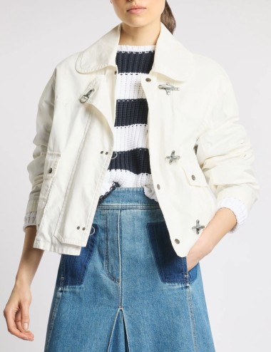 3 Ganci in Tela di Cotone e Nylon bianco