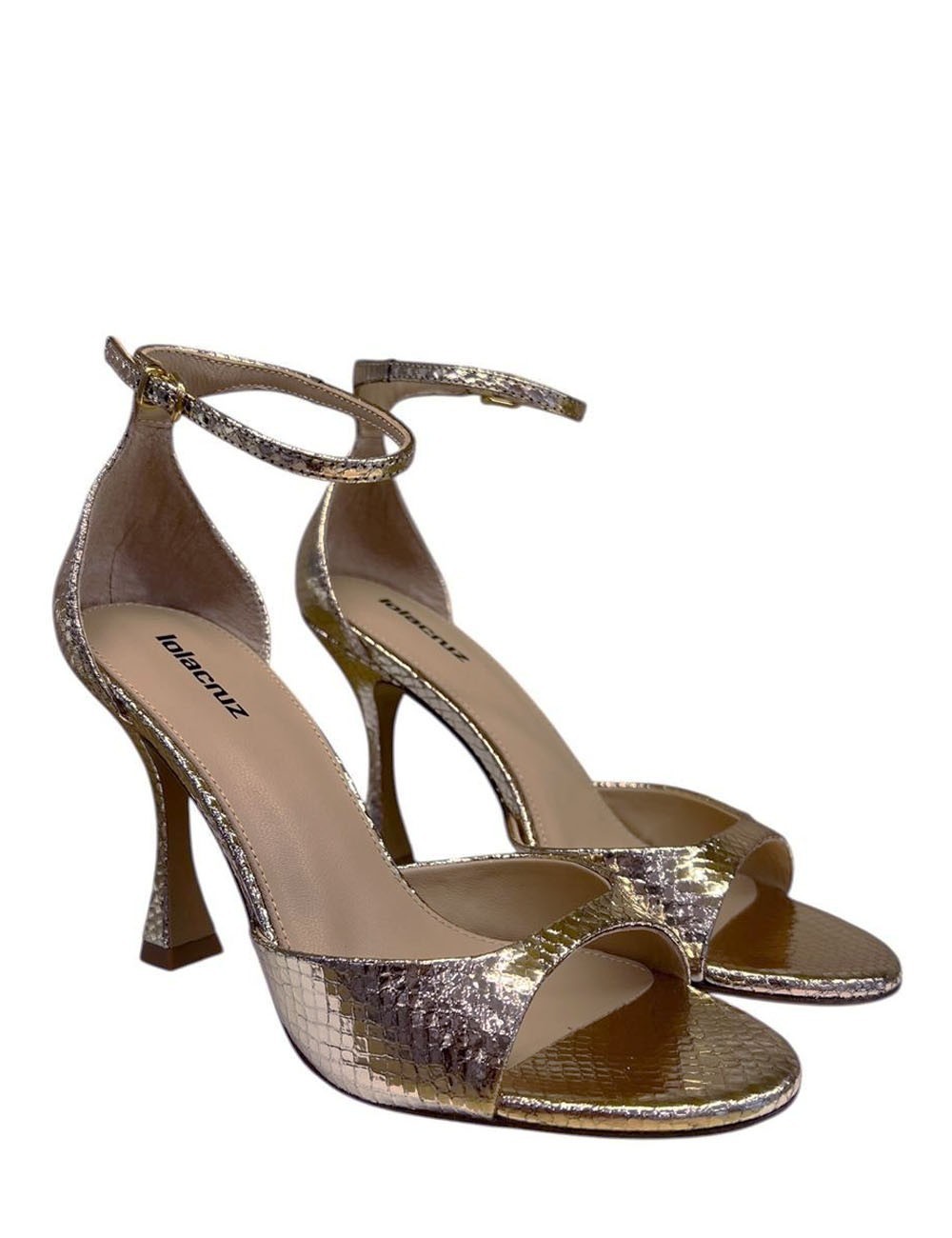 KUMALA HEELED SANDALS 95 PLATINUM