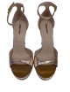 KUMALA HEELED SANDALS 95 PLATINUM