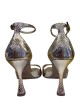 KUMALA HEELED SANDALS 95 PLATINUM