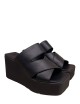 Sandalo con fasce TRAVEL nero