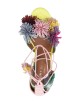 Sandalo Pom Pom in suede multicolor