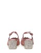 Slingback Chelsea in tessuto e applicazioni rosa
