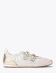 Sneakers Islington Mary Jane in pelle burro rosa