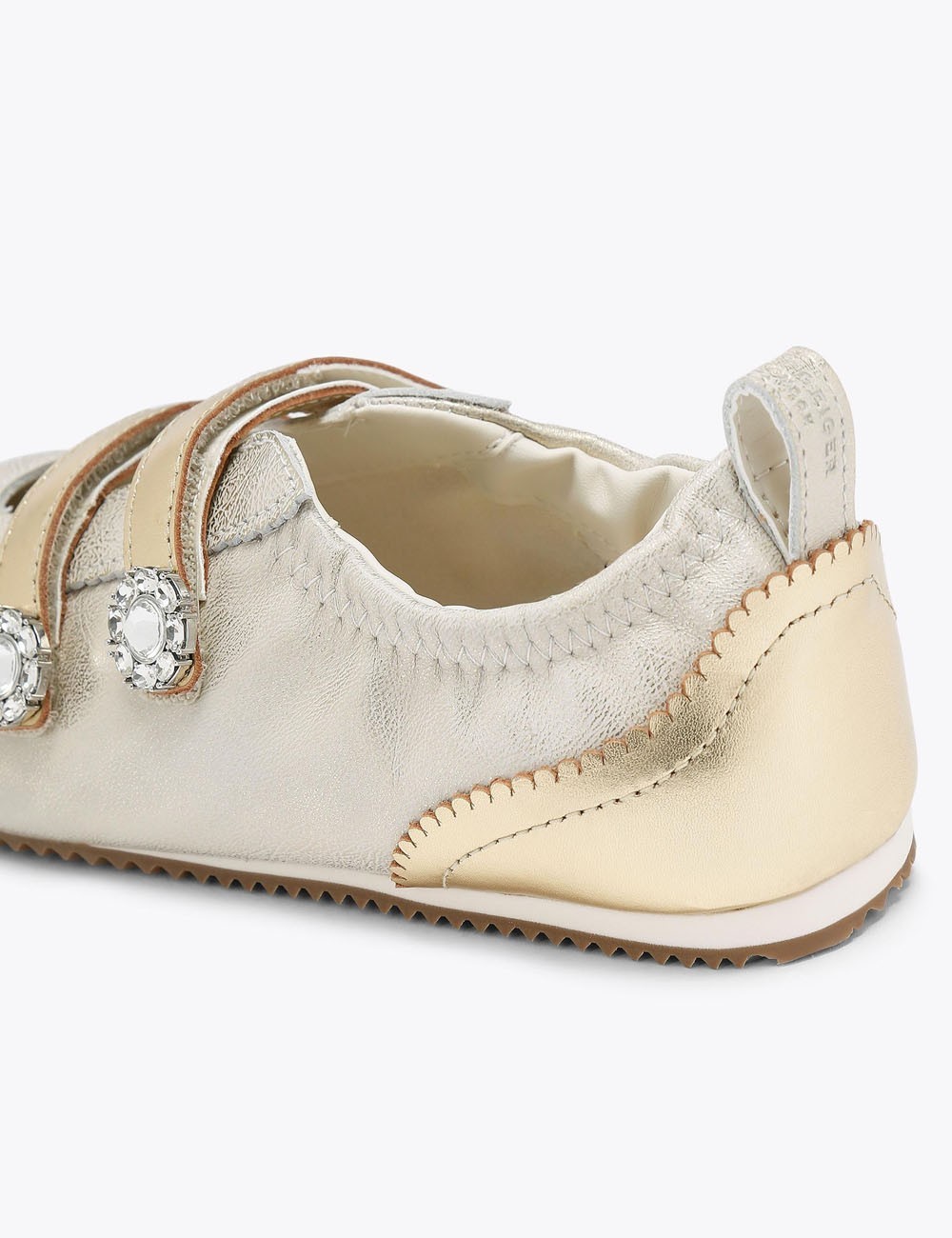 Sneakers Islington Mary Jane in pelle burro rosa