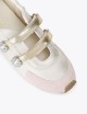 Sneakers Islington Mary Jane in pelle burro rosa