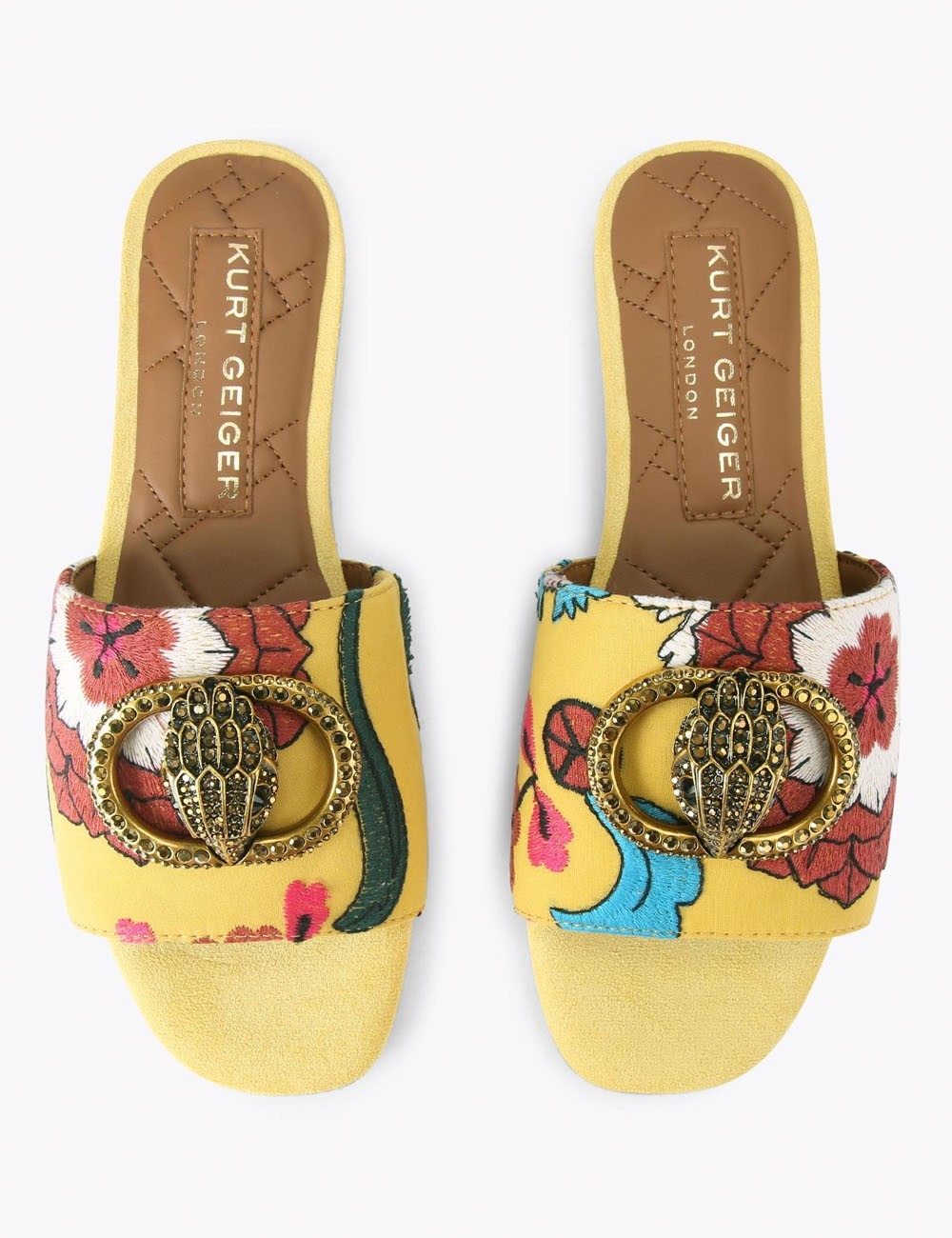 Sandalo basso Chelsea in raso giallo