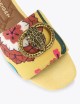 Sandalo basso Chelsea in raso giallo