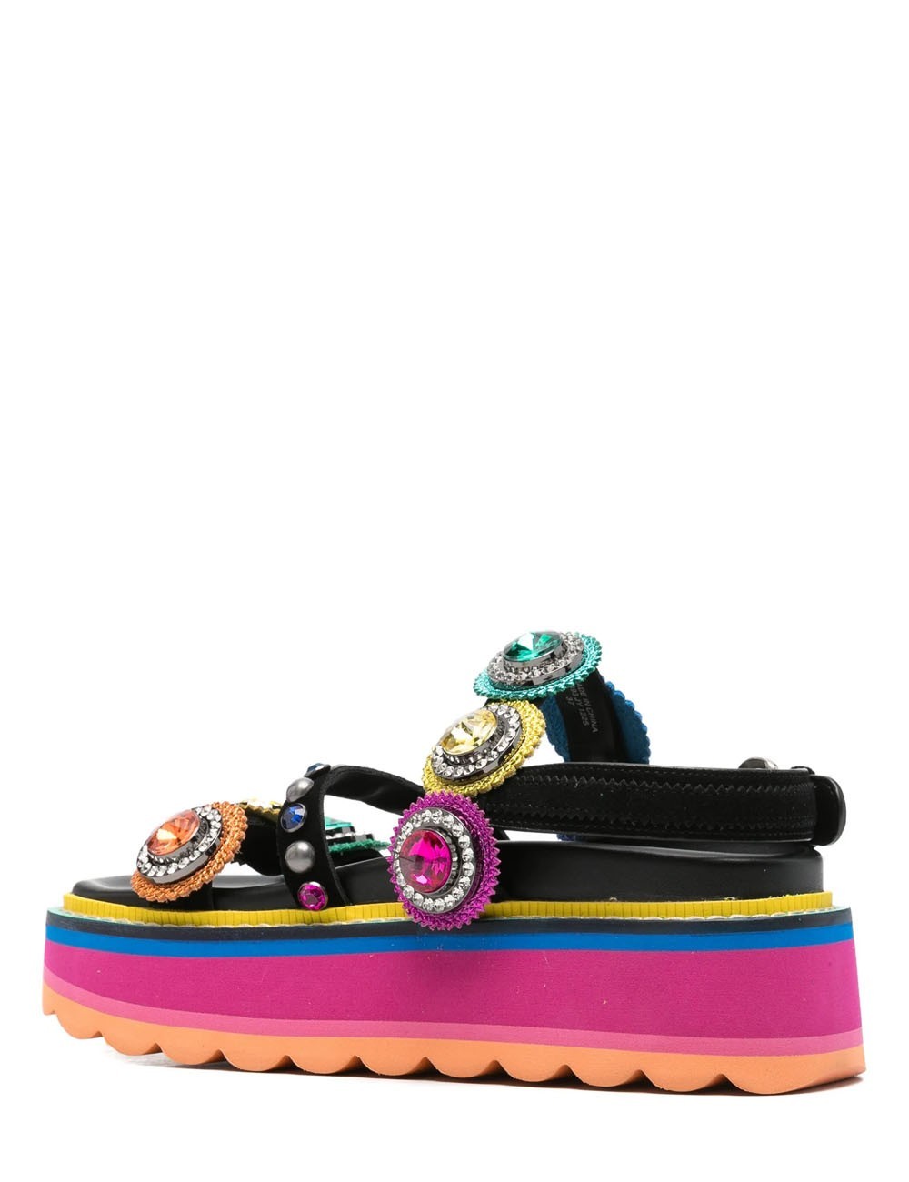 Sandali platform Octavia con dettagli in cristallo