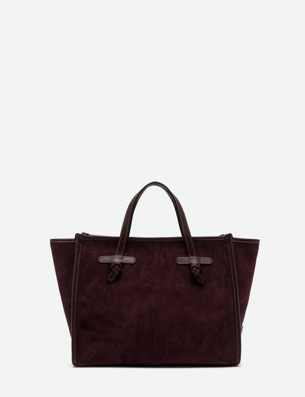 Borsa a mano MISS MARCELLA 32 in pelle scamosciata AMARONE