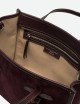 Borsa a mano MISS MARCELLA 32 in pelle scamosciata AMARONE