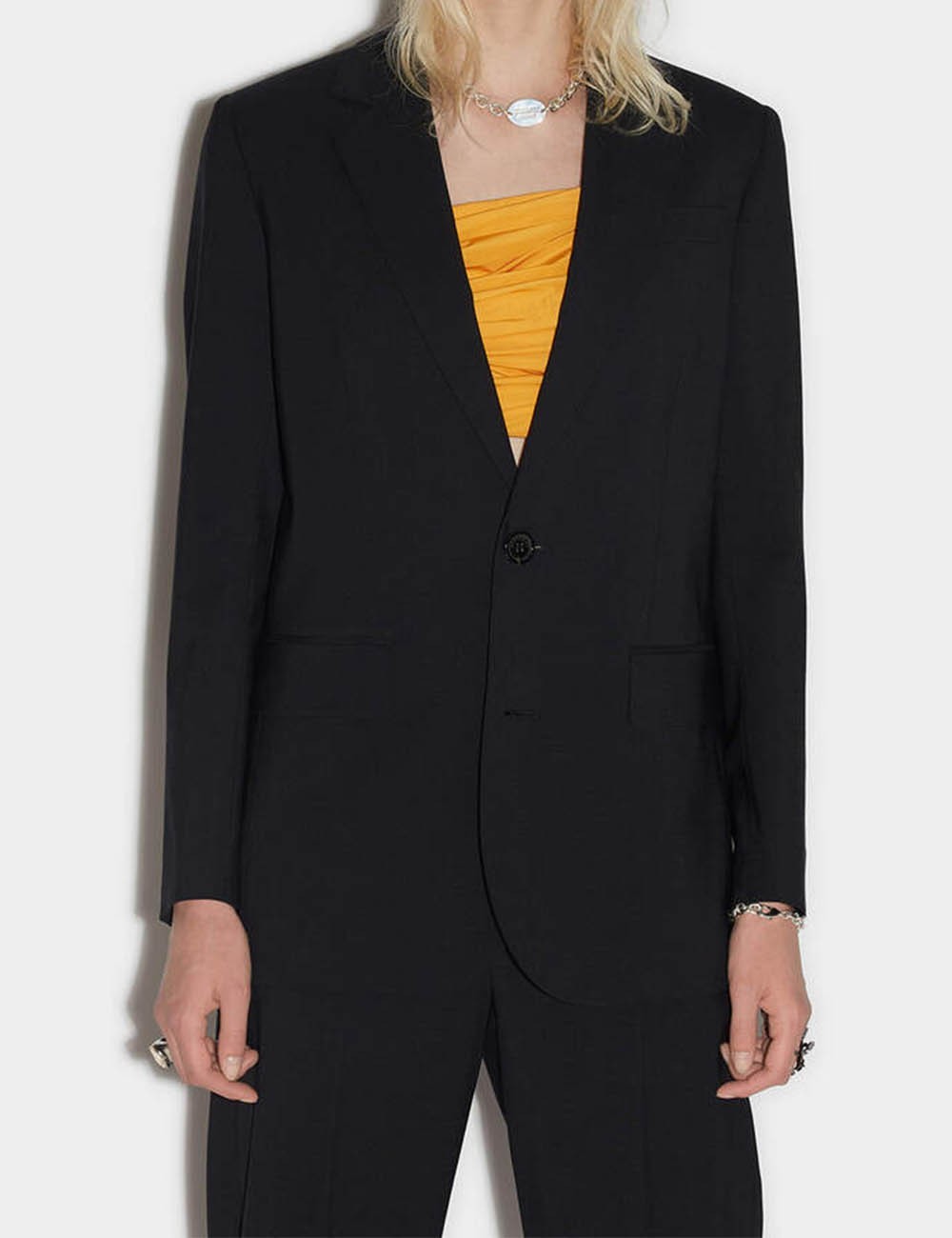 Manhattan Slouch Suit Black