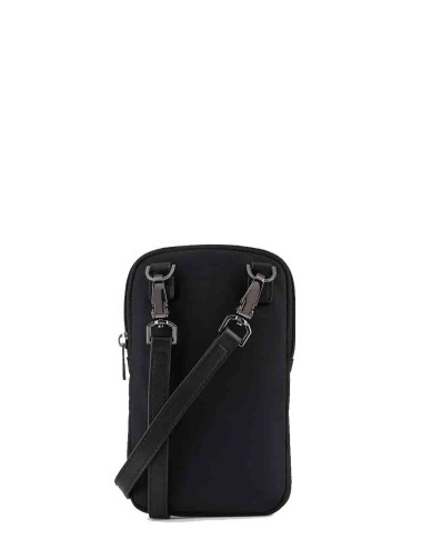 Tech case in nylon riciclato Armani Sustainability Values Nero