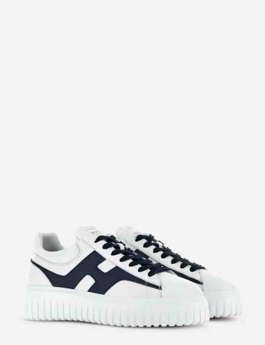 Sneakers H-Stripes Bianco Blu