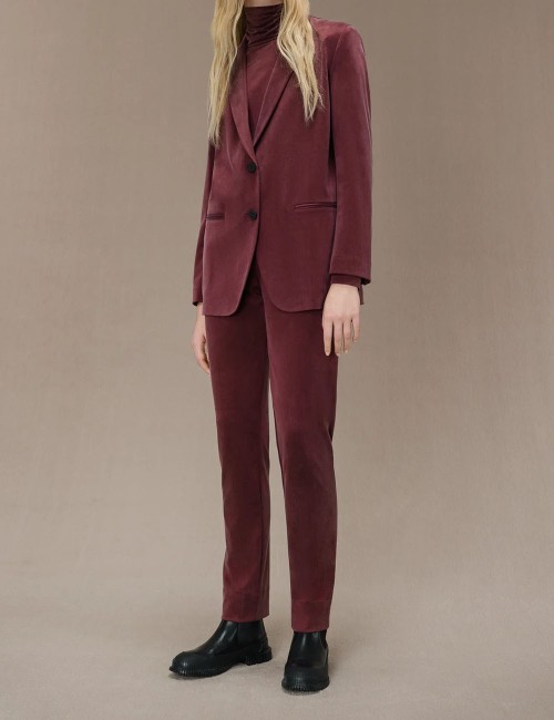 Cupro Boyfriend Wom Blazer black