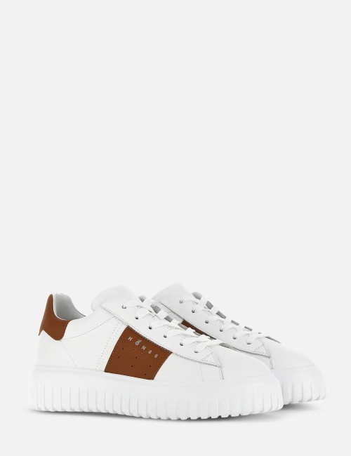 Sneakers H-Stripes Bianco Rosso