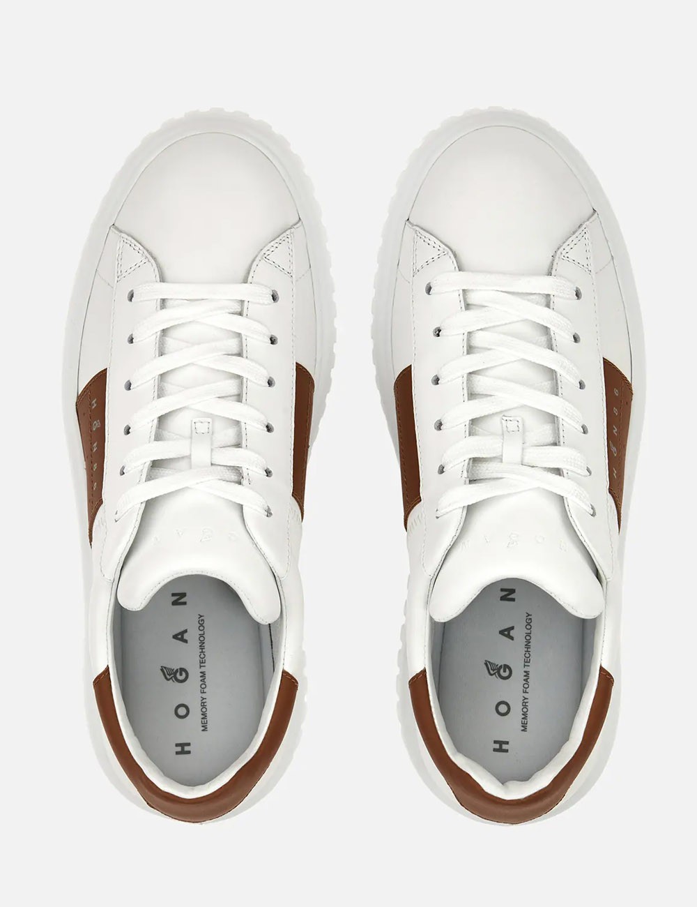 Sneakers H-Stripes Bianco Rosso