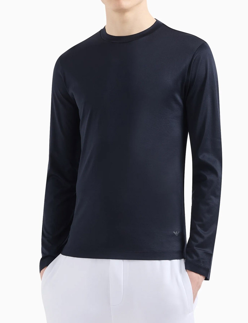 Maglia in jersey misto lyocell ASV blu navy