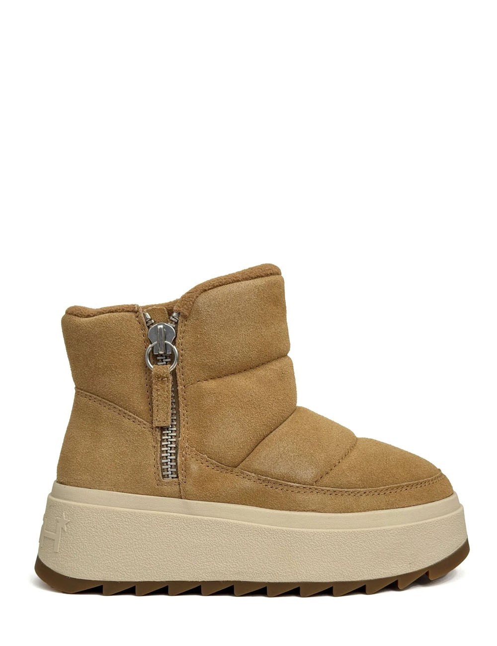 Sneakers Platform in pelle scamosciata MALICA BIS cammello