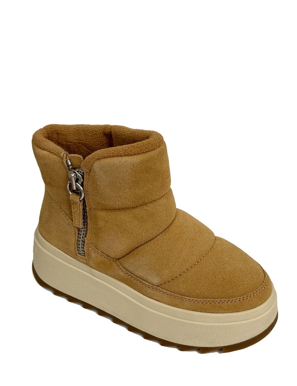 Sneakers Platform in pelle scamosciata MALICA BIS cammello