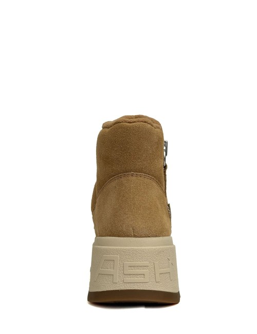 Sneakers Platform in pelle scamosciata MALICA BIS cammello