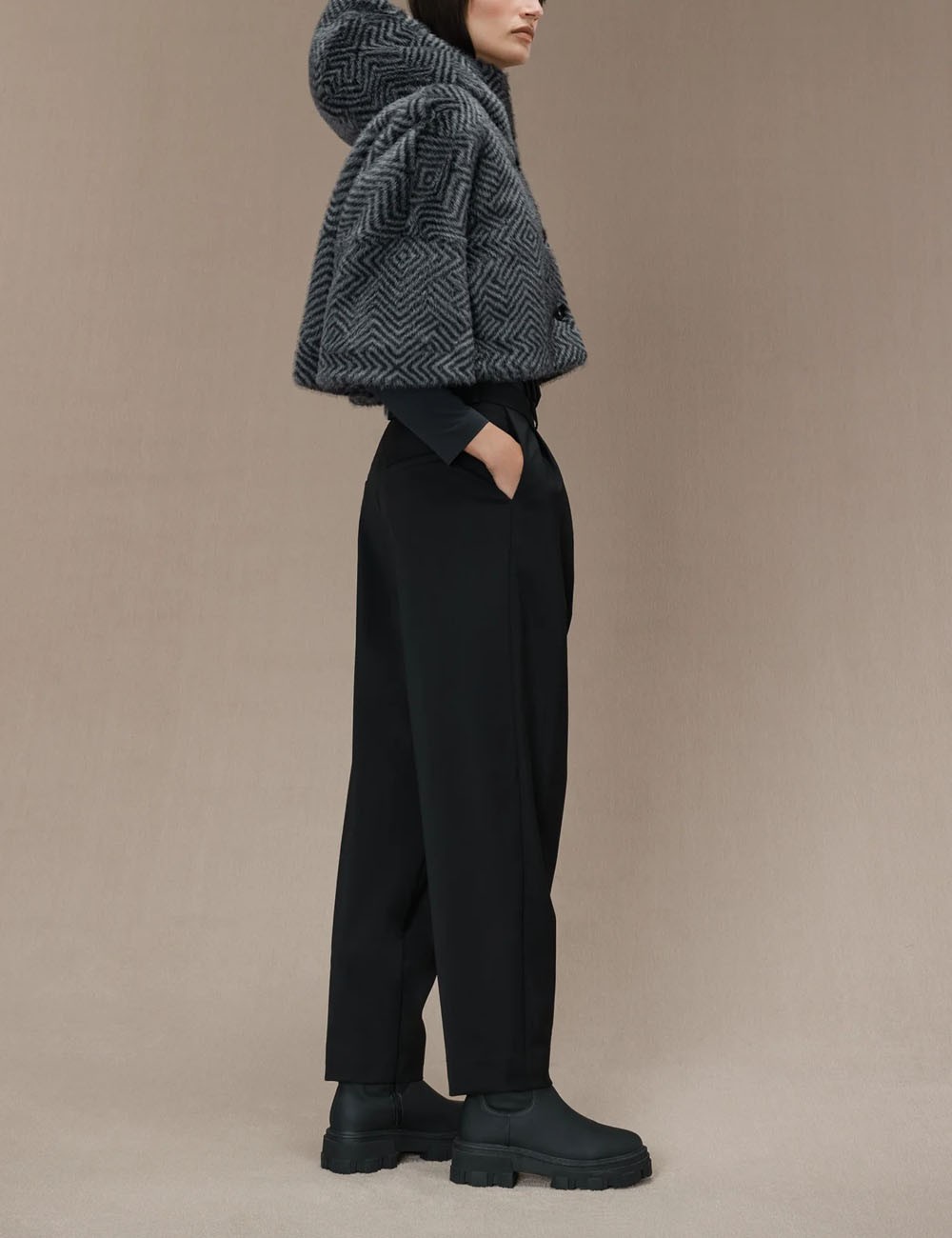 Ecorazzo Wom Hood melange grey