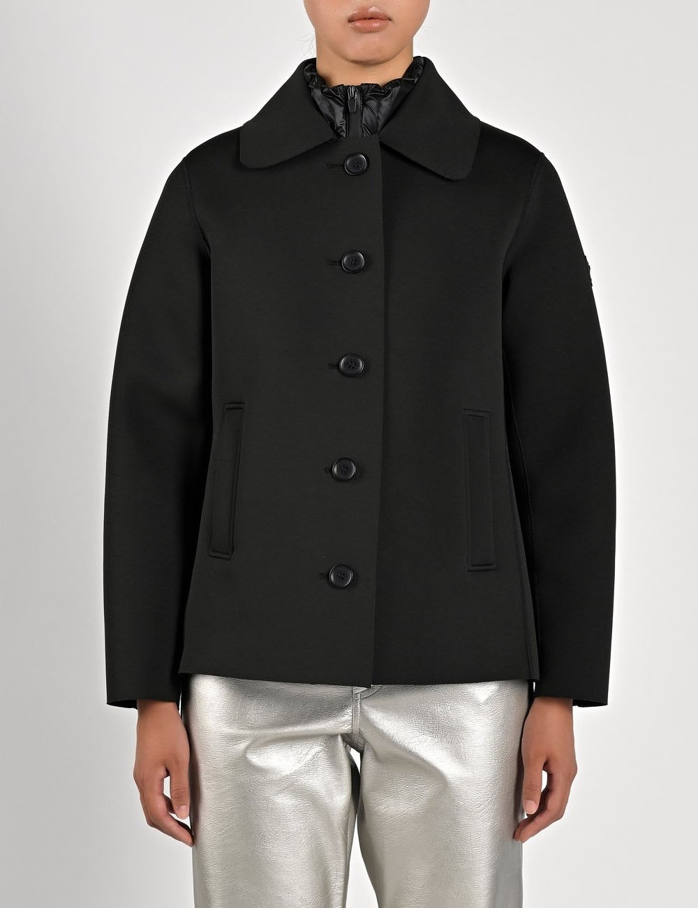 Cappotto corto Tachie coat nero