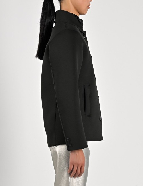 Cappotto corto Tachie coat nero