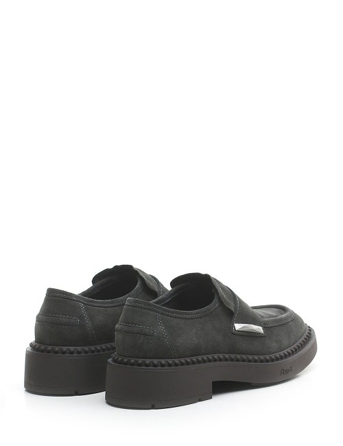 Mocassino scamosciato Medusa Anthracite