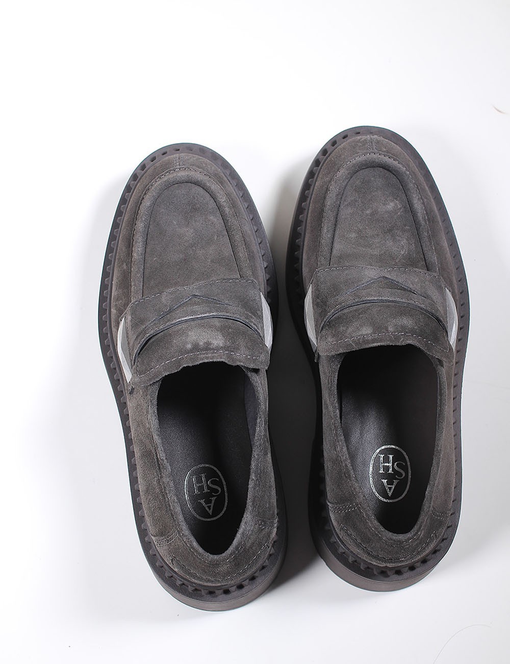 Mocassino scamosciato Medusa Anthracite