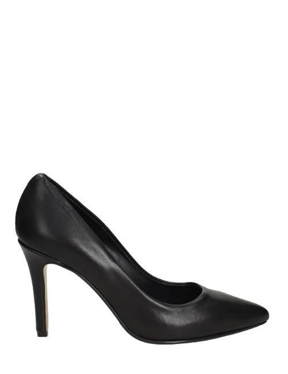 High heel pumps in black nappa