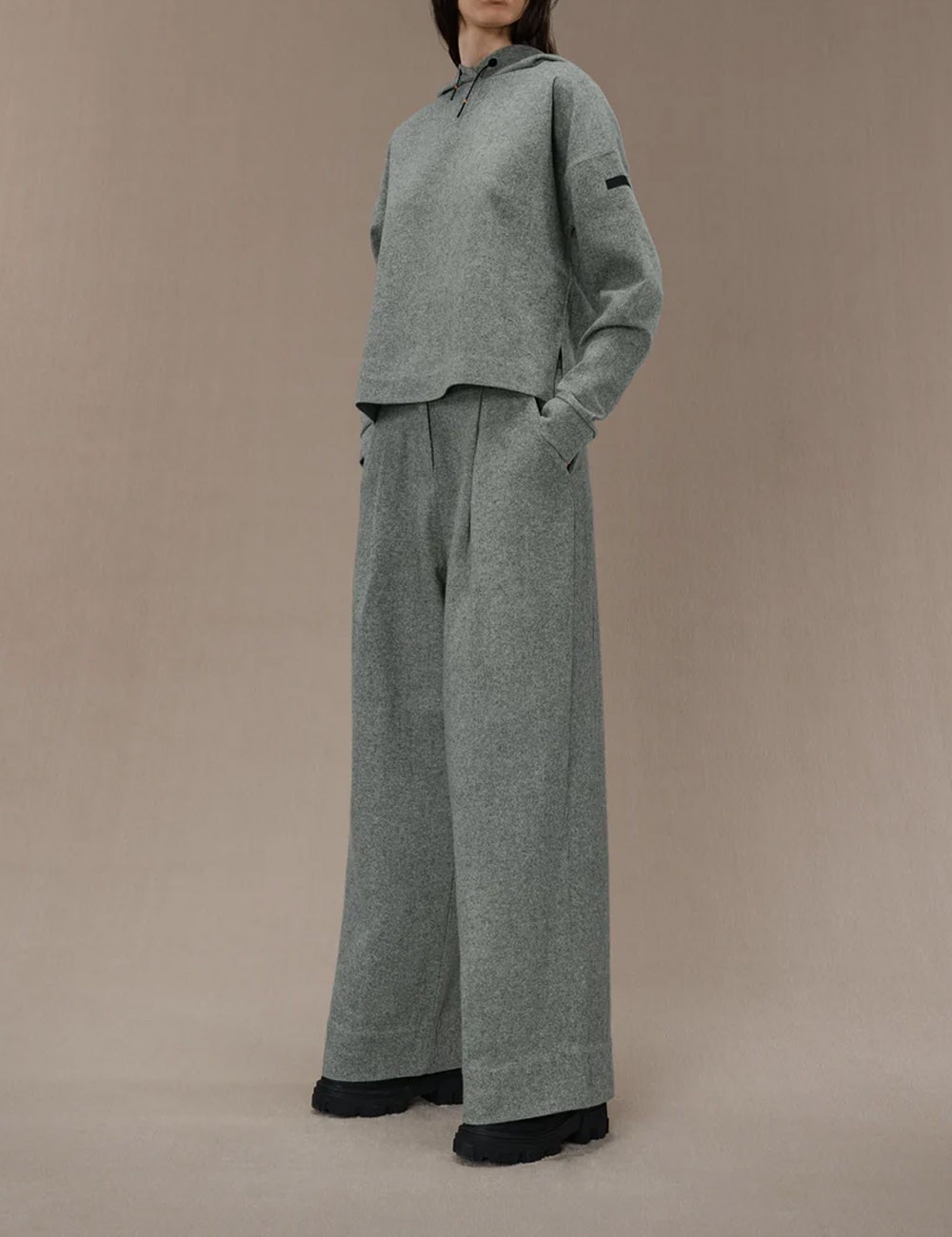 Felpa sesta hood wom fleece