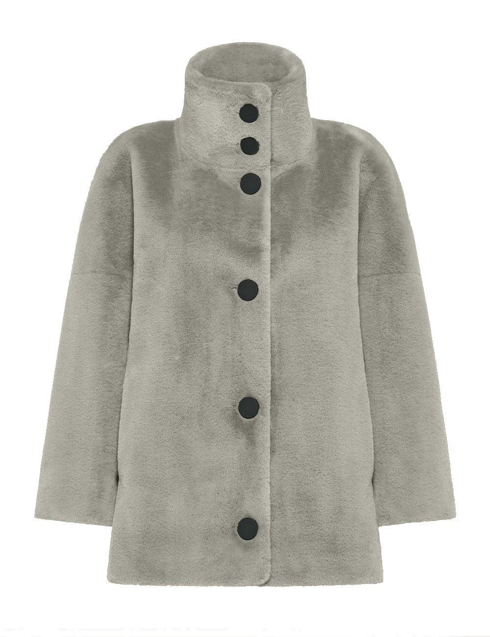 Cappottino Eco Fur K Wom Jkt white sand