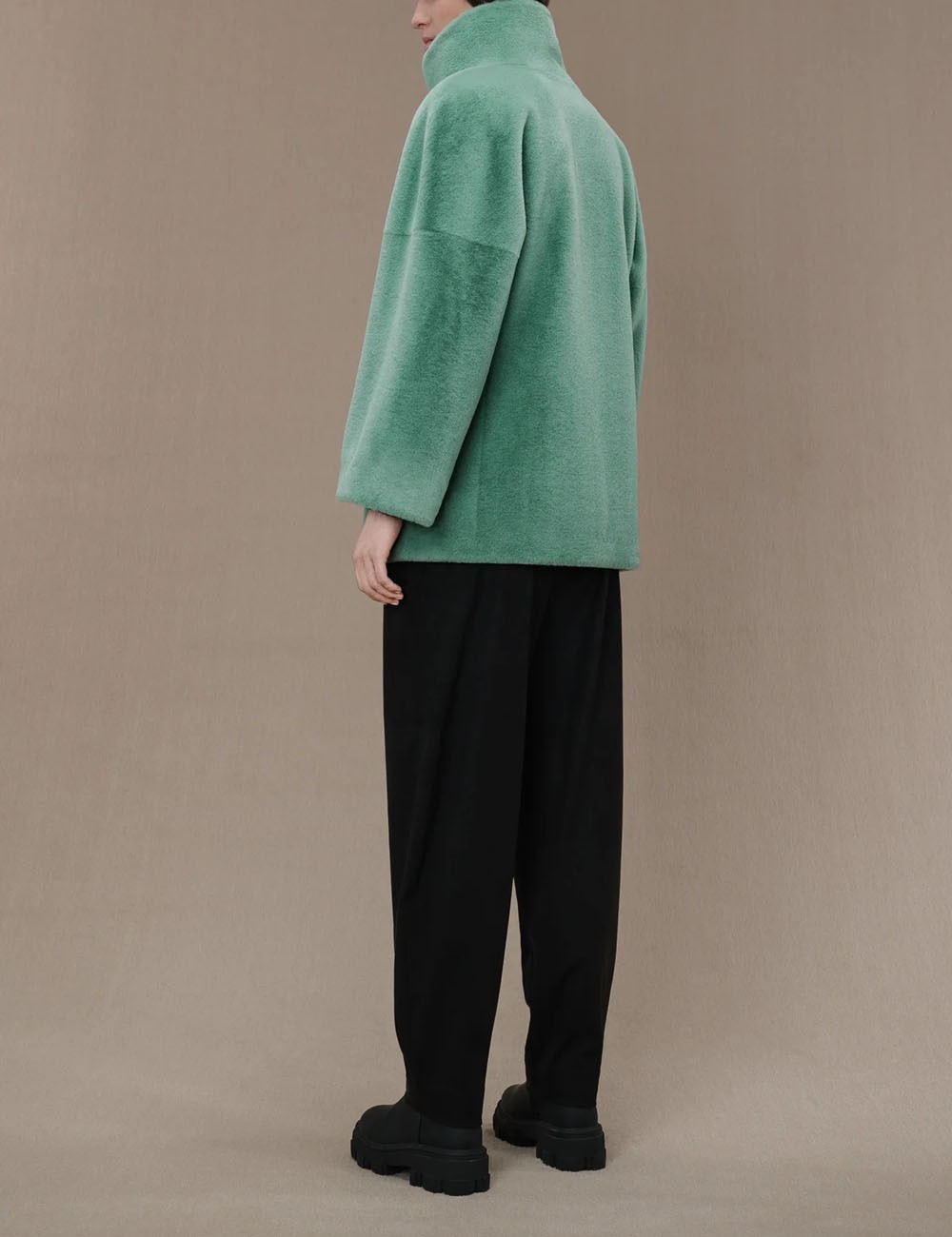 Cappottino Eco Fur K Wom Jkt white sand