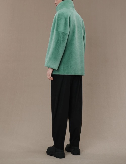 Cappottino Eco Fur K Wom Jkt white sand