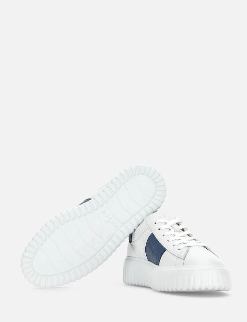 Sneakers H-Stripes Bianco Azzurro