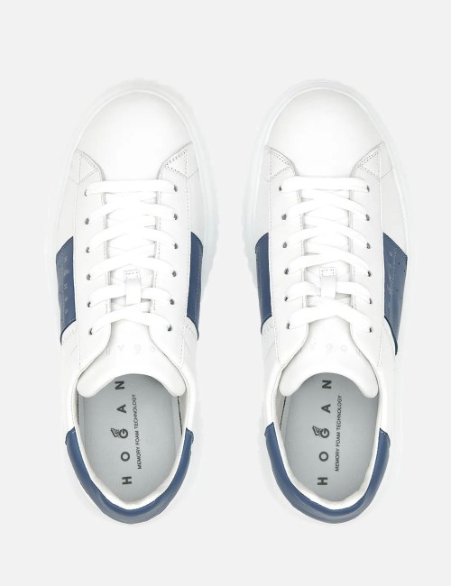 Sneakers H-Stripes White Light Blue