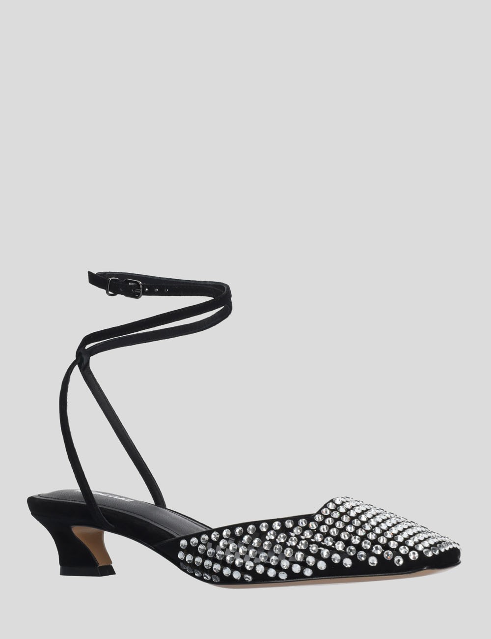 Scarpa con tacco PIA PUMP 45 con strass nera
