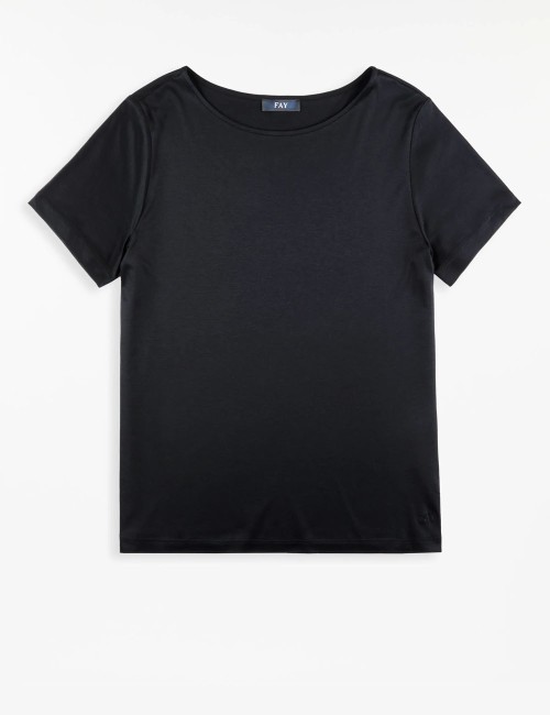 T-shirt in Jersey nera