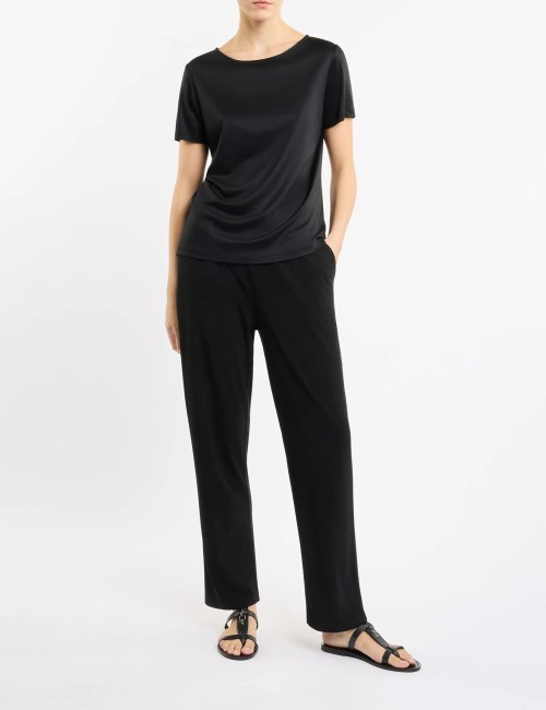 T-shirt in Jersey nera