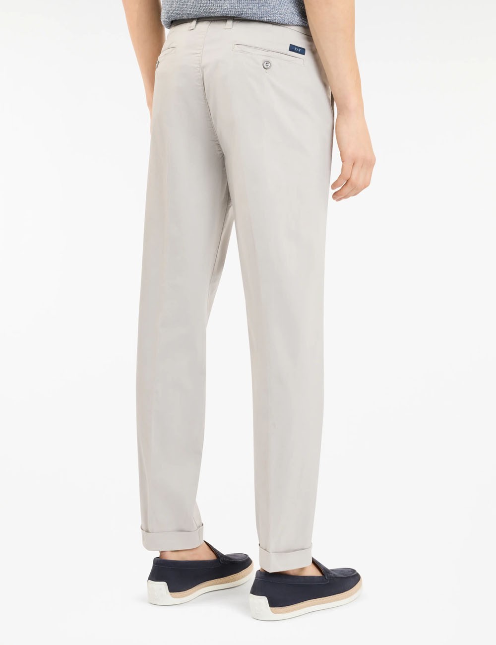 Pantaloni Slim in Gabardine Stretch grigio