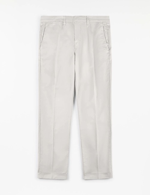 Pantaloni Slim in Gabardine Stretch grigio