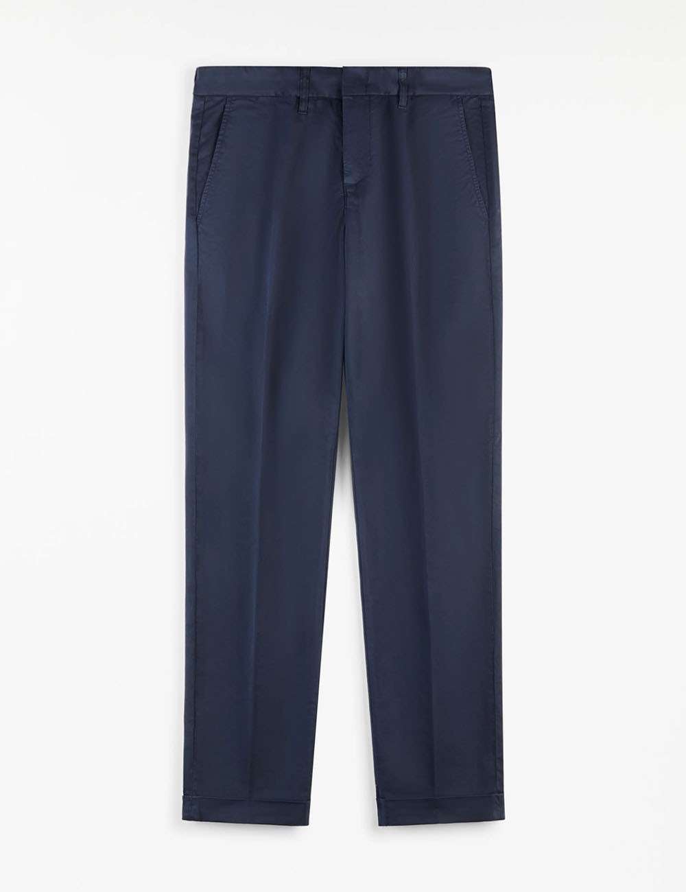 Pantaloni Slim in Gabardine Stretch blu