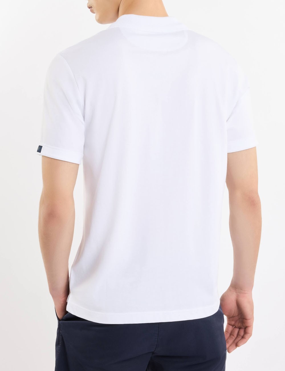 Polo Shirt in Mélange Jersey white