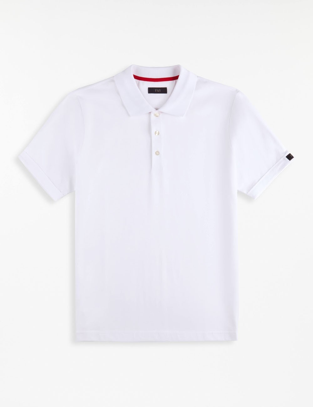 Polo Shirt in Mélange Jersey white