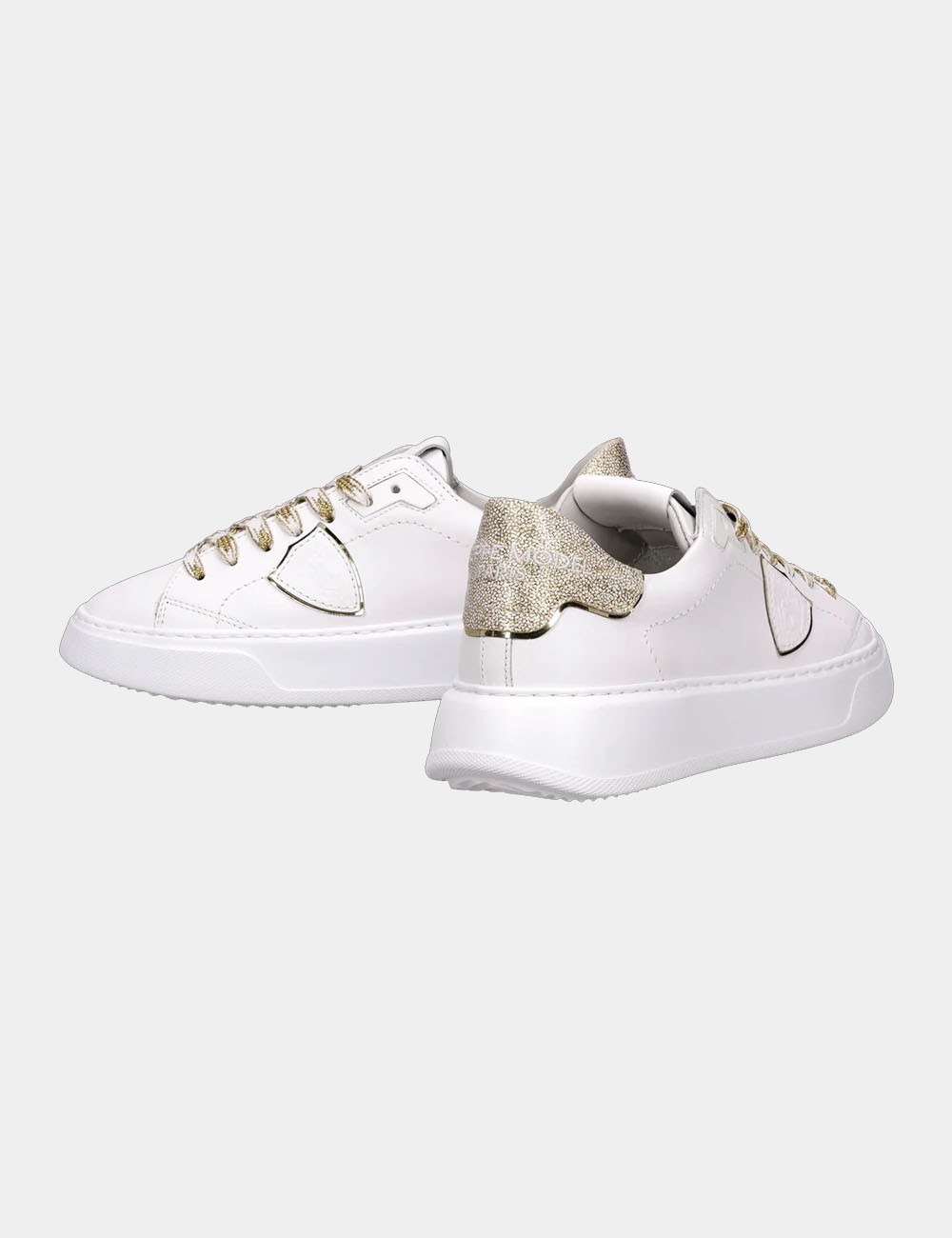 Sneakers Temple Tennis White Gold